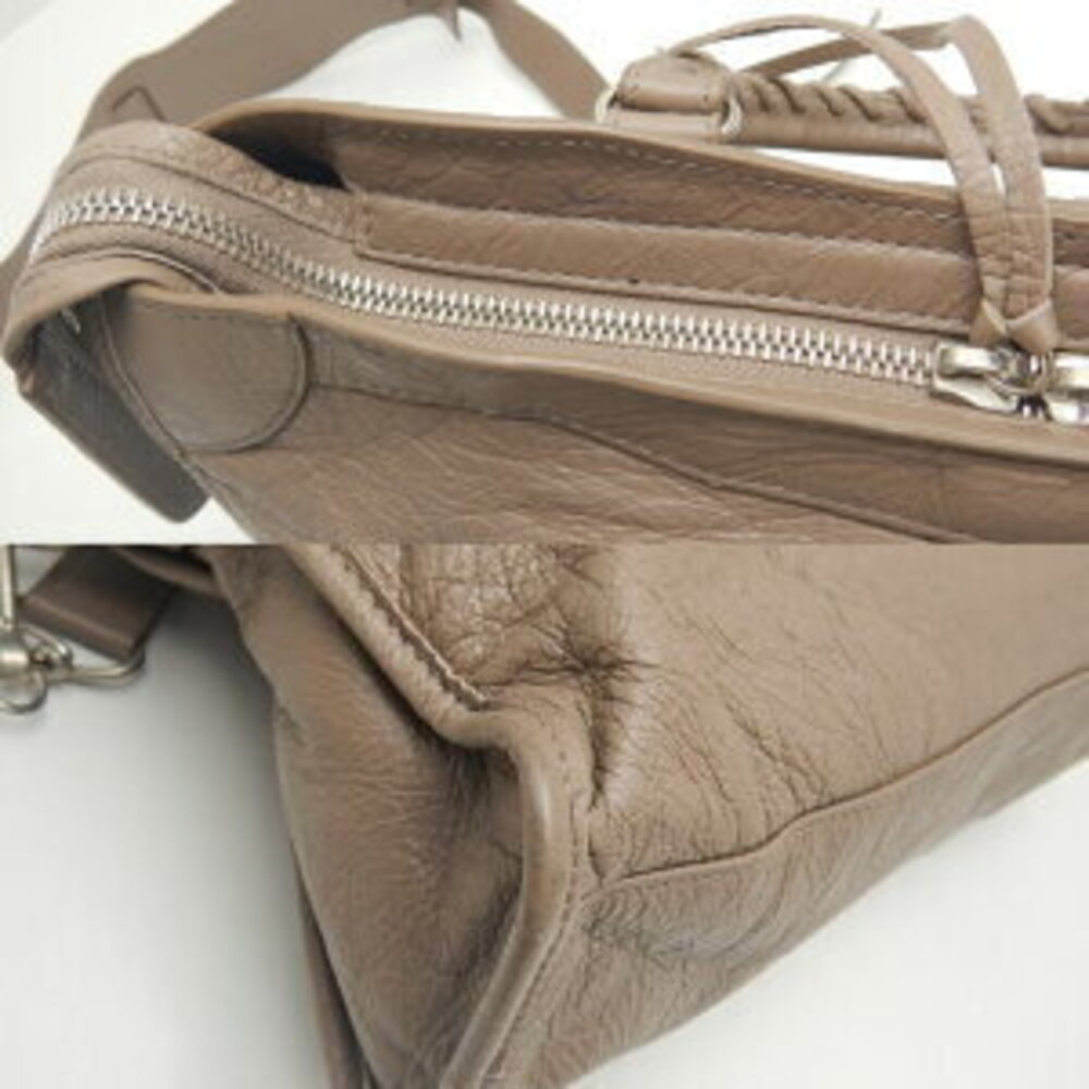 Balenciaga City Handbag Leather Greige Gray - Picture 8 of 9